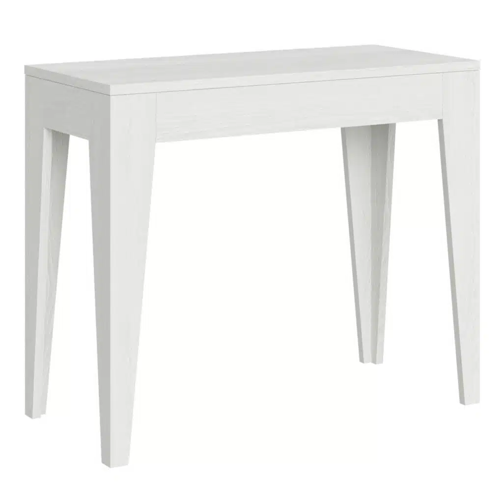 Consolle allungabile 90x42/198 cm Isotta Small bianco frassino - foto 1