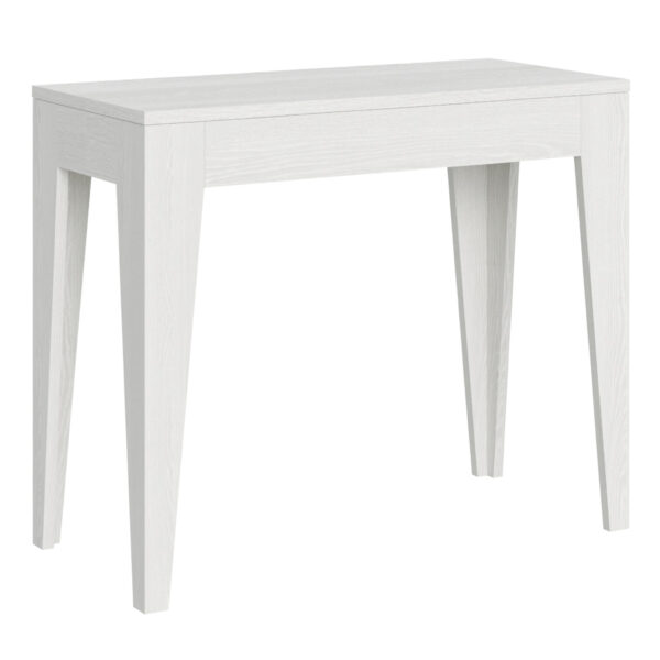 Consolle allungabile 90x42/198 cm Isotta Small bianco frassino