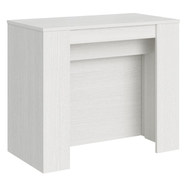 Consolle allungabile 90x48/296 cm Venus bianco frassino allunghe interne