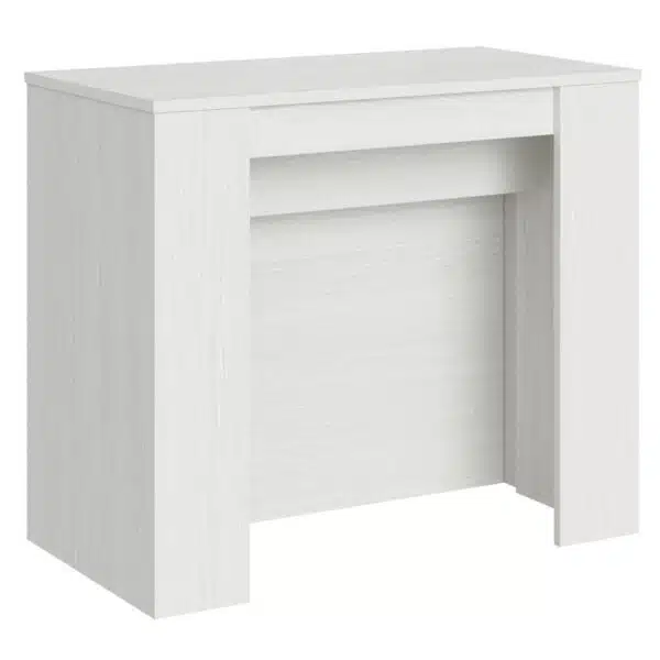 Consolle allungabile 90x48/296 cm Venus bianco frassino allunghe interne