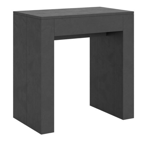 Consolle allungabile 78x47/299 cm Allin antracite spatolato allunghe interne