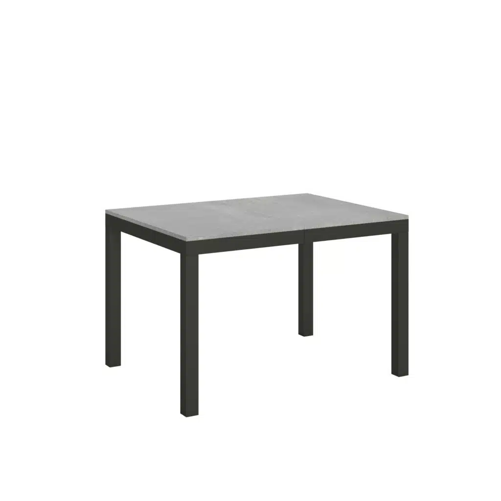 Tavolo allungabile 120/224x90 cm Everyday Evolution cemento telaio e gambe antracite - foto 1