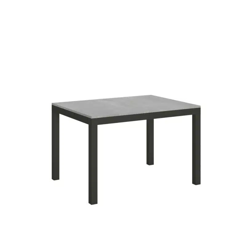 Tavolo allungabile 120/224x90 cm Everyday Evolution cemento telaio e gambe antracite - foto 1