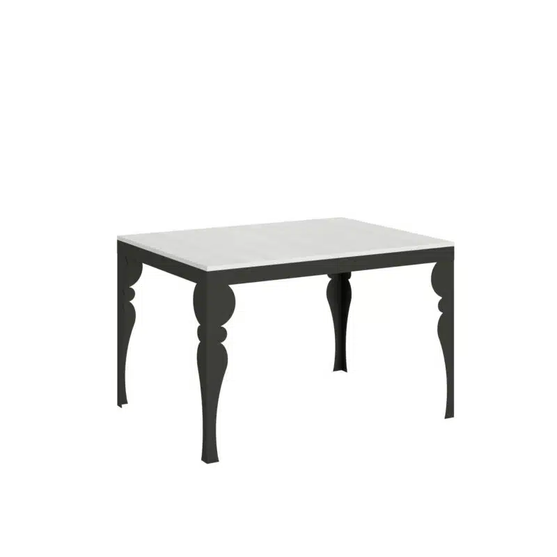 Tavolo allungabile 120/224x90 cm Paxon Evolution bianco frassino telaio e gambe antracite - foto 1