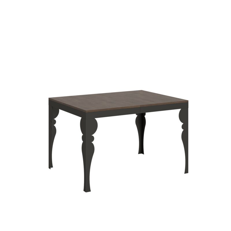 Tavolo allungabile 120/224x90 cm Paxon Evolution noce telaio e gambe antracite