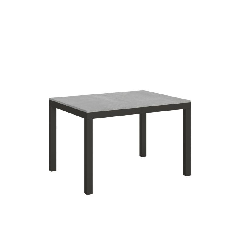 Tavolo allungabile 120/380x90 cm Everyday Evolution cemento telaio e gambe antracite
