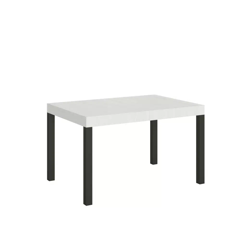 Tavolo allungabile 140/400x90 cm Everyday bianco frassino gambe antracite - foto 1