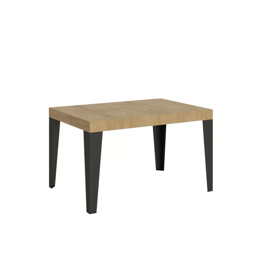 Tavolo allungabile 120/380x90 cm Flame quercia natura gambe antracite - foto 1