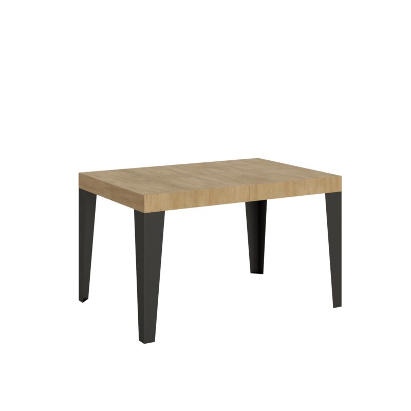 Tavolo allungabile 130/390x90 cm Flame quercia natura gambe antracite