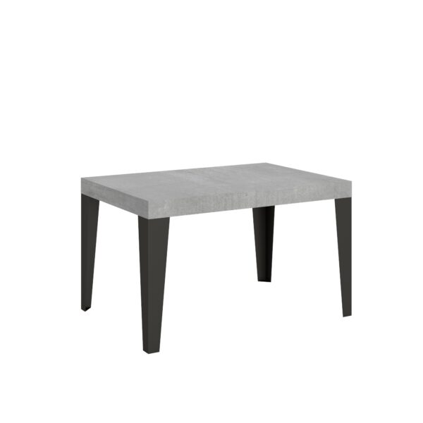 Tavolo allungabile 140/224x80cm Flame cemento gambe antracite