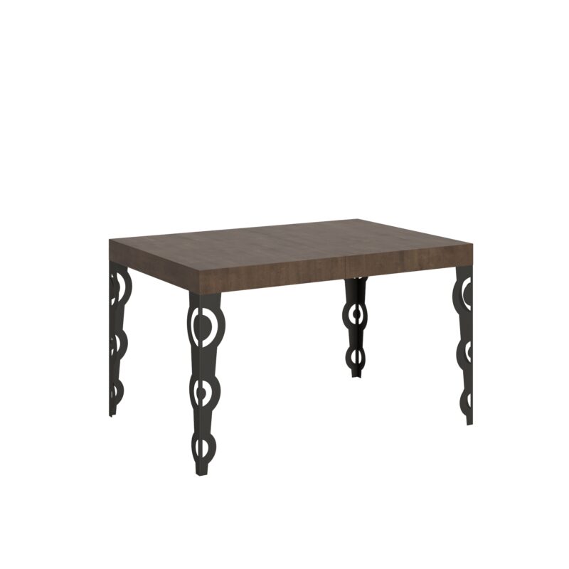 Tavolo allungabile 140/224x80cm Karamay noce gambe antracite
