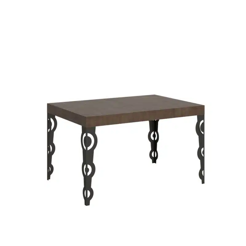 Tavolo allungabile 130/234x90 cm Karamay noce gambe antracite - foto 1
