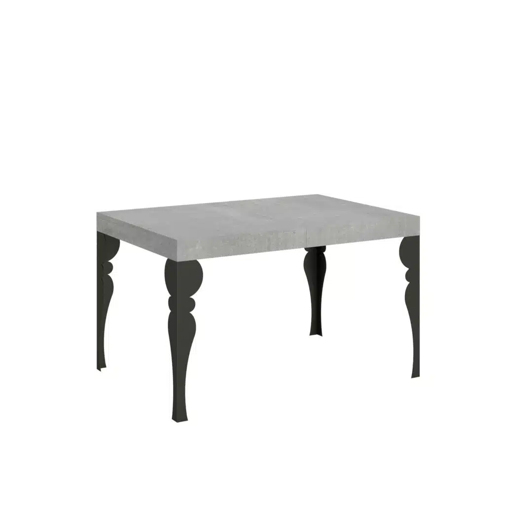 Tavolo allungabile 130/234x90 cm Paxon cemento gambe antracite - foto 1
