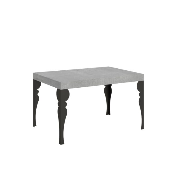 Tavolo allungabile 140/224x80cm Paxon cemento gambe antracite