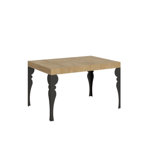 Tavolo allungabile 140/224x80cm Paxon quercia natura gambe antracite