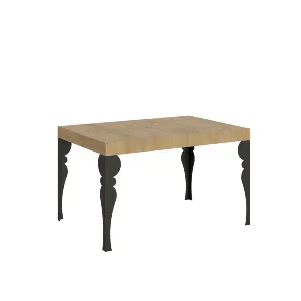 Tavolo allungabile 140/244x90 cm Paxon quercia natura gambe antracite