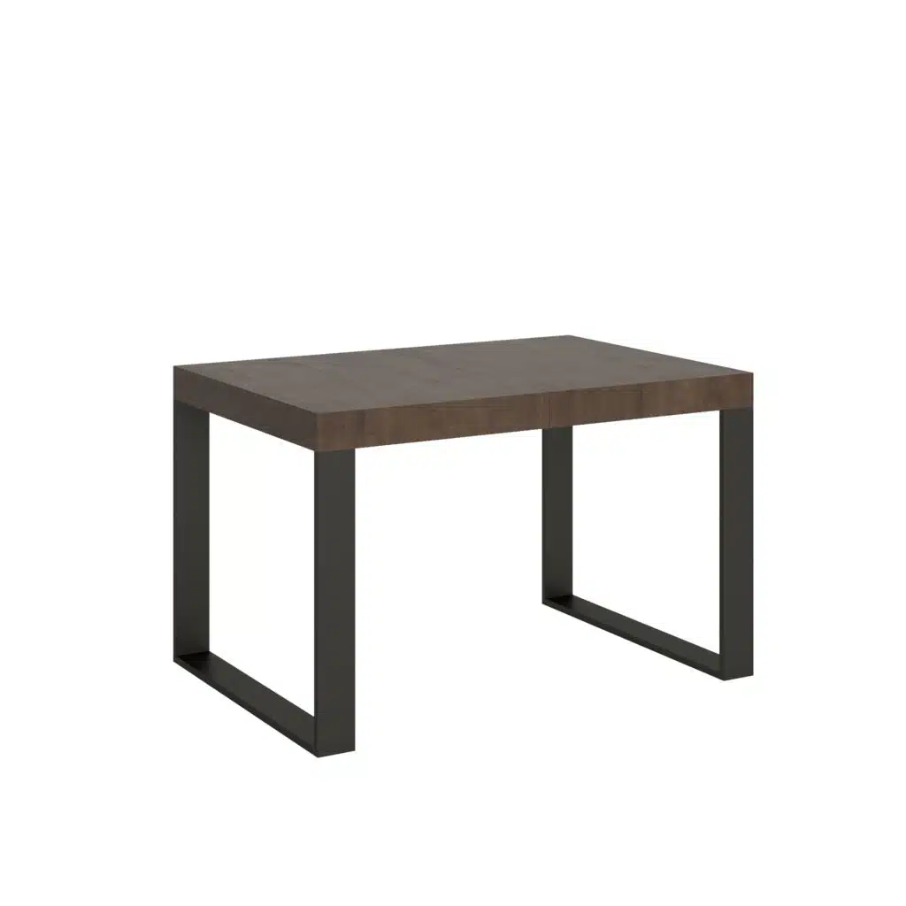 Tavolo allungabile 120/224x90 cm Tecno noce gambe antracite - foto 1