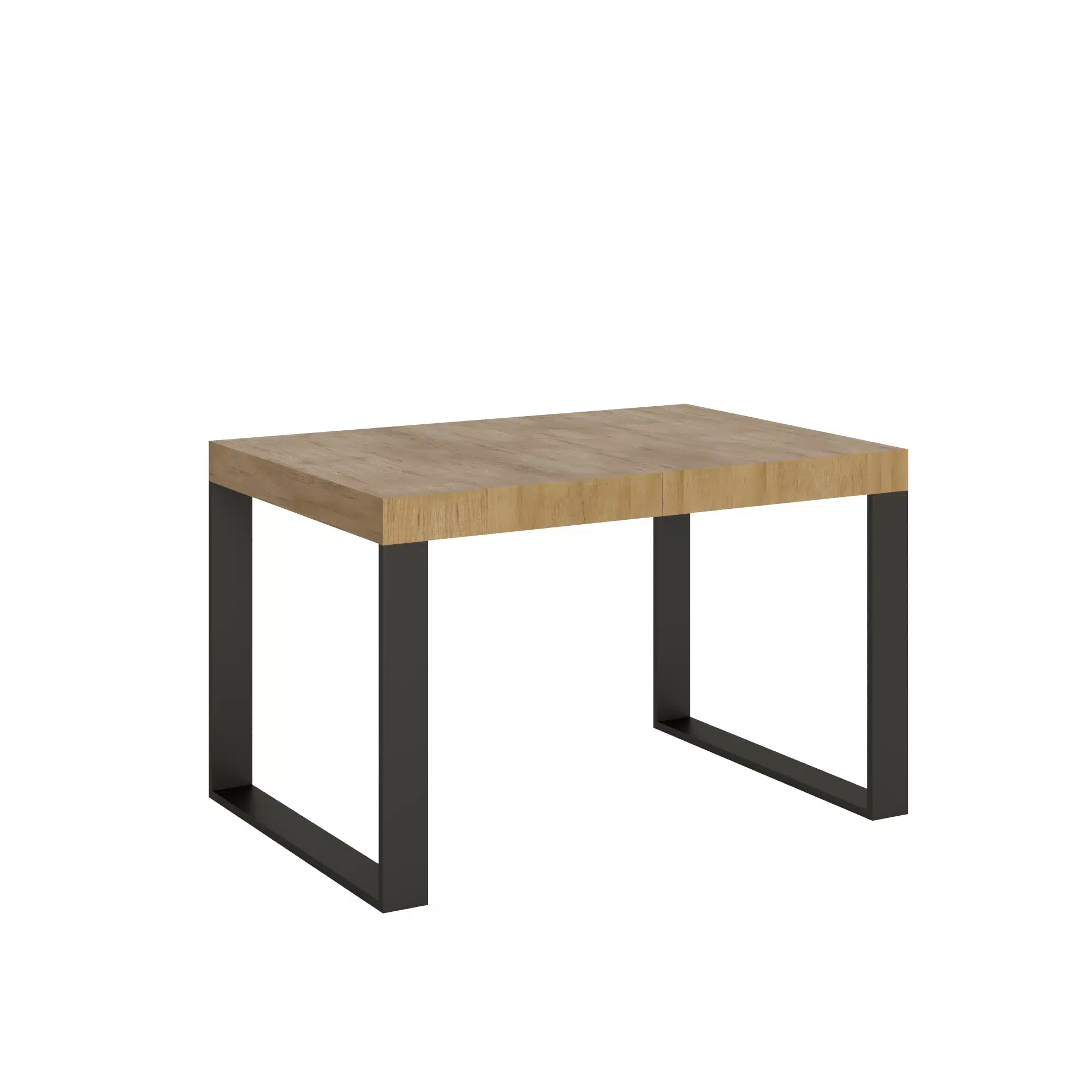 Tavolo allungabile 140/244x90 cm Tecno quercia natura gambe antracite