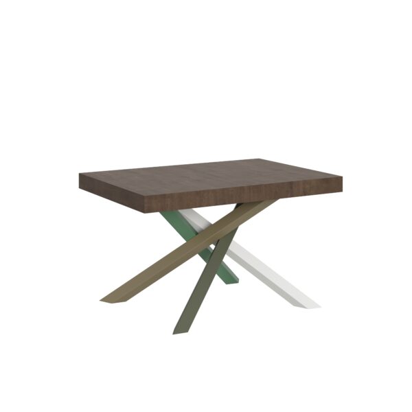 Tavolo allungabile 120/224x90 cm Volantis noce gambe multicolore 4/A