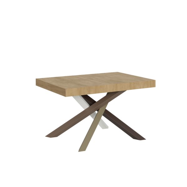 Tavolo allungabile 120/224x90 cm Volantis quercia natura gambe multicolore 4/C