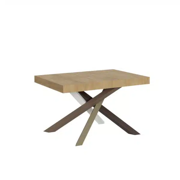 Tavolo allungabile 120/224x90 cm Volantis quercia natura gambe multicolore 4/C