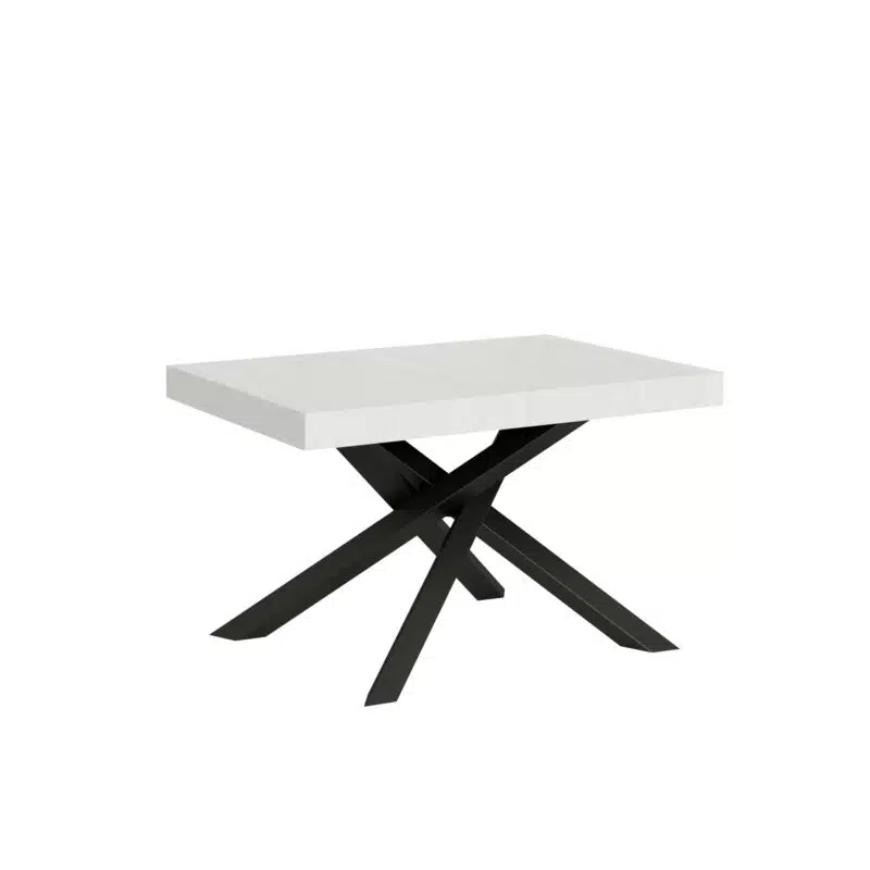 Tavolo allungabile 130/234x90 cm Volantis bianco frassino gambe antracite - foto 1