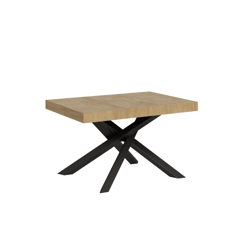 Tavolo allungabile 130/234x90 cm Volantis quercia natura gambe antracite