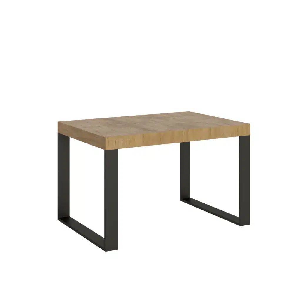 Tavolo allungabile 120/380x90 cm Tecno quercia natura gambe antracite - foto 1
