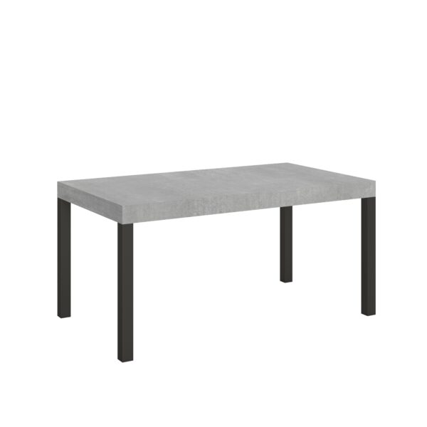 Tavolo allungabile 160/420x90 cm Everyday cemento gambe antracite