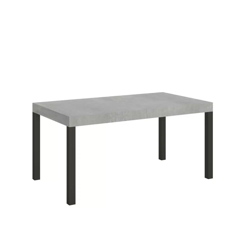 Tavolo allungabile 160/264x90 cm Everyday cemento gambe antracite - foto 1
