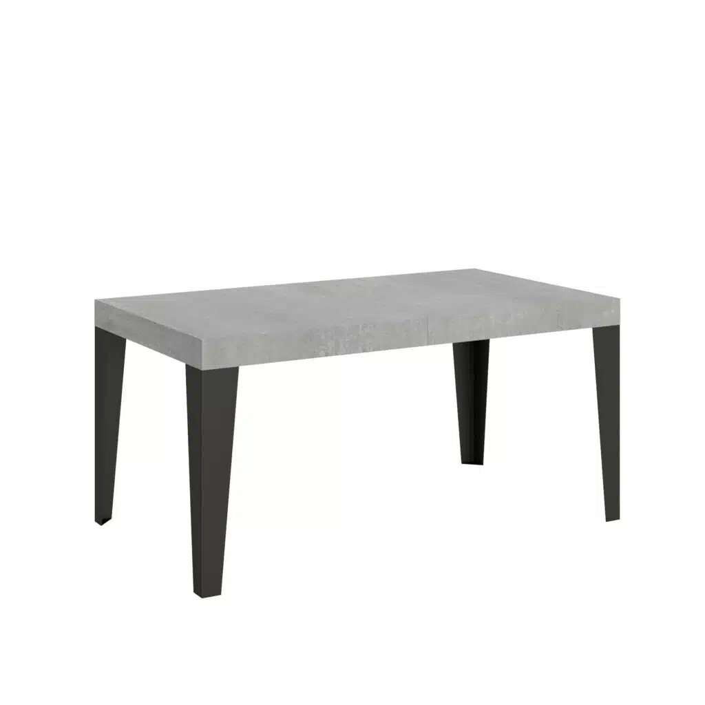Tavolo allungabile 160/420x90 cm Flame cemento gambe antracite - foto 1