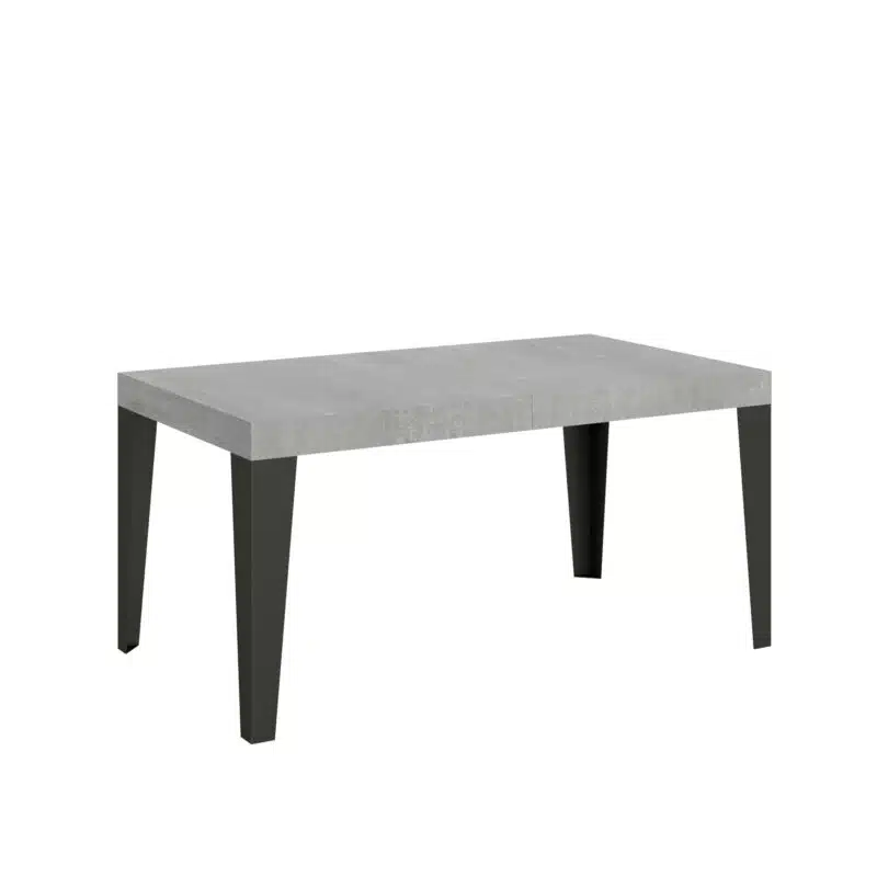 Tavolo allungabile 160/420x90 cm Flame cemento gambe antracite - foto 1