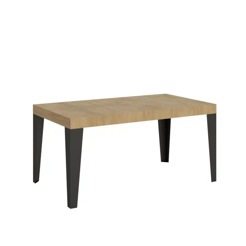 Tavolo allungabile 160/264x90 cm Flame quercia natura gambe antracite
