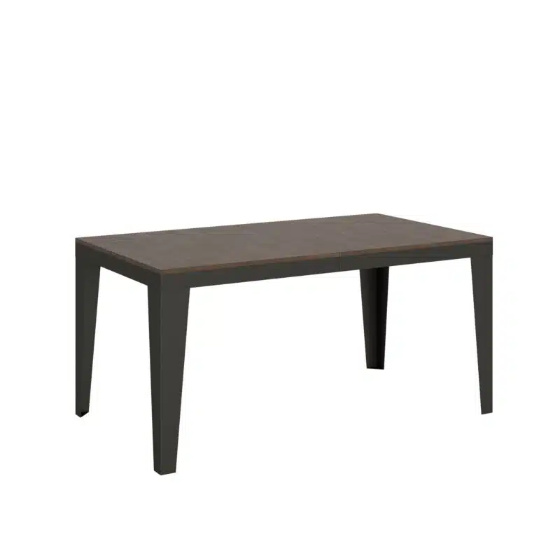 Tavolo allungabile 160/264x90 cm Flame Evolution noce telaio e gambe antracite - foto 1
