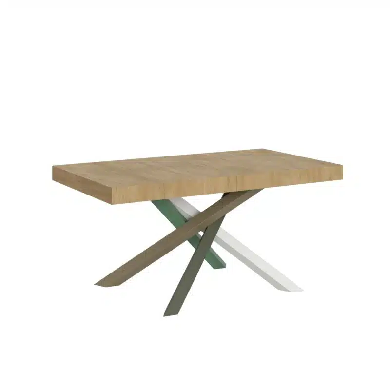 Tavolo allungabile 160/420x90 cm Volantis quercia natura gambe multicolore 4/A - foto 1