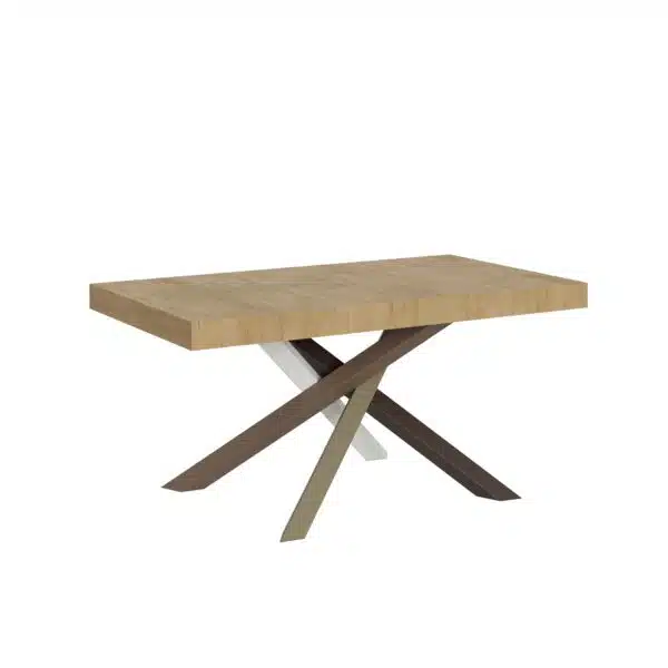 Tavolo allungabile 160/420x90 cm Volantis quercia natura gambe multicolore 4/C