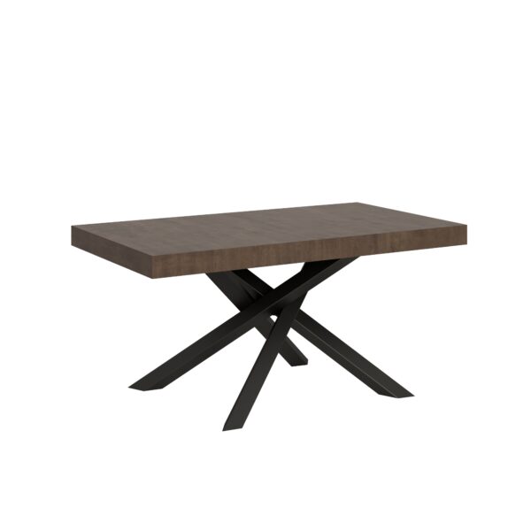 Tavolo allungabile 160/420x90 cm Volantis noce gambe antracite
