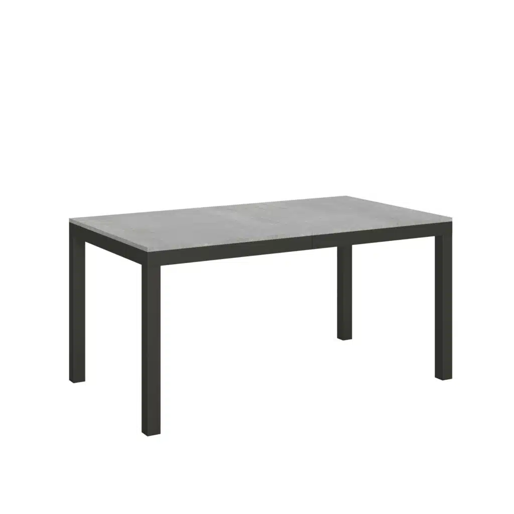 Tavolo allungabile 160/420x90 cm Everyday Evolution cemento telaio e gambe antracite - foto 1
