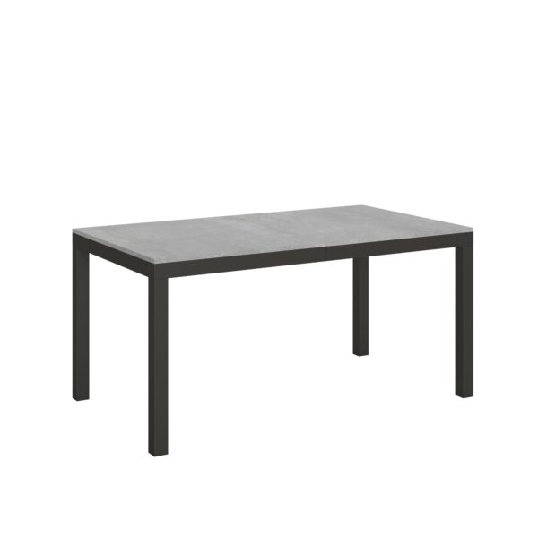 Tavolo allungabile 160/420x90 cm Everyday Evolution cemento telaio e gambe antracite