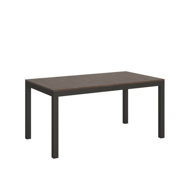 Tavolo allungabile 160/420x90 cm Everyday Evolution noce telaio e gambe antracite