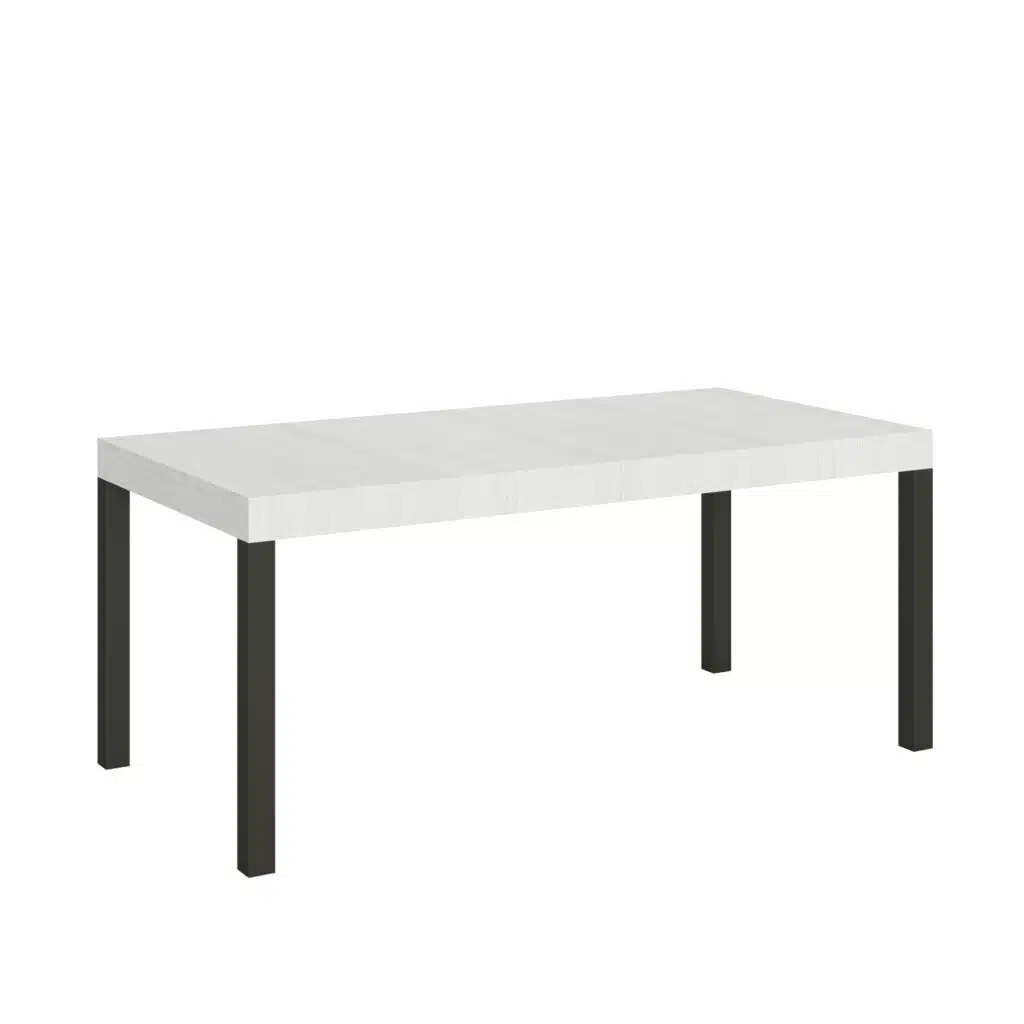 Tavolo allungabile 180/284x90 cm Everyday bianco frassino gambe antracite - foto 1