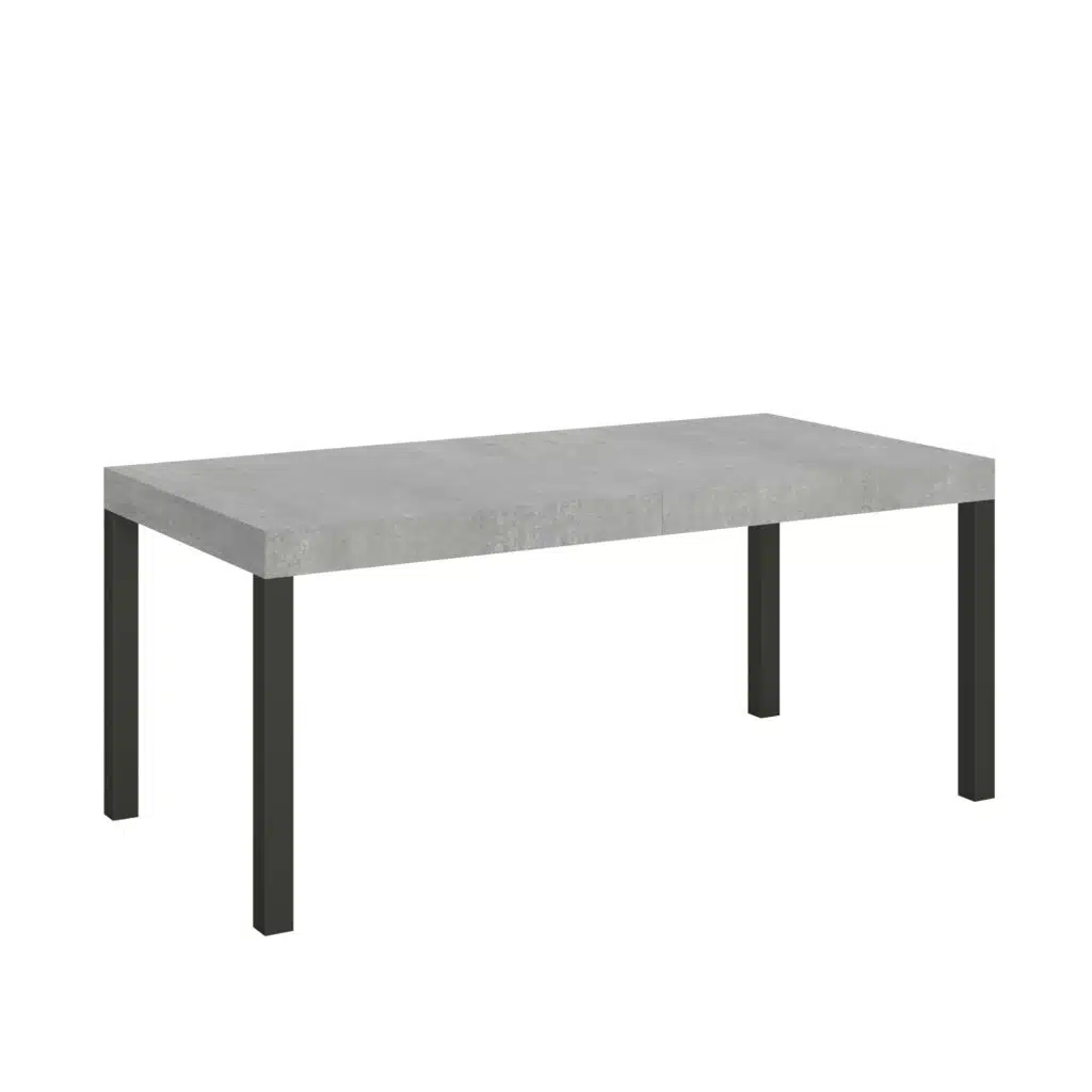 Tavolo allungabile 200/304x90 cm Everyday cemento gambe antracite - foto 1