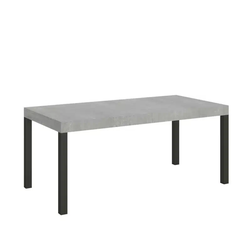 Tavolo allungabile 200/304x90 cm Everyday cemento gambe antracite - foto 1