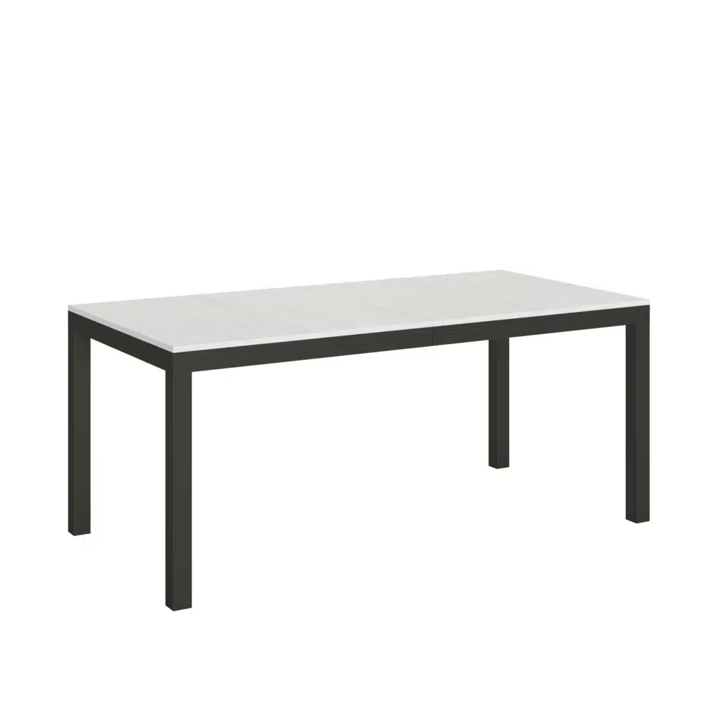 Tavolo allungabile 180/284x90 cm Everyday Evolution bianco frassino telaio e gambe antracite - foto 1