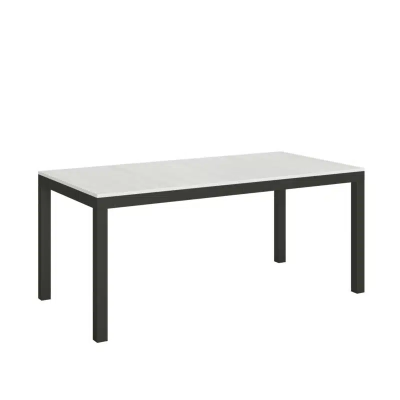 Tavolo allungabile 180/284x90 cm Everyday Evolution bianco frassino telaio e gambe antracite - foto 1