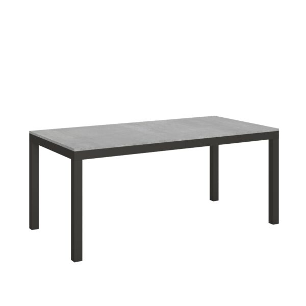 Tavolo allungabile 180/284x90 cm Everyday Evolution cemento telaio e gambe antracite
