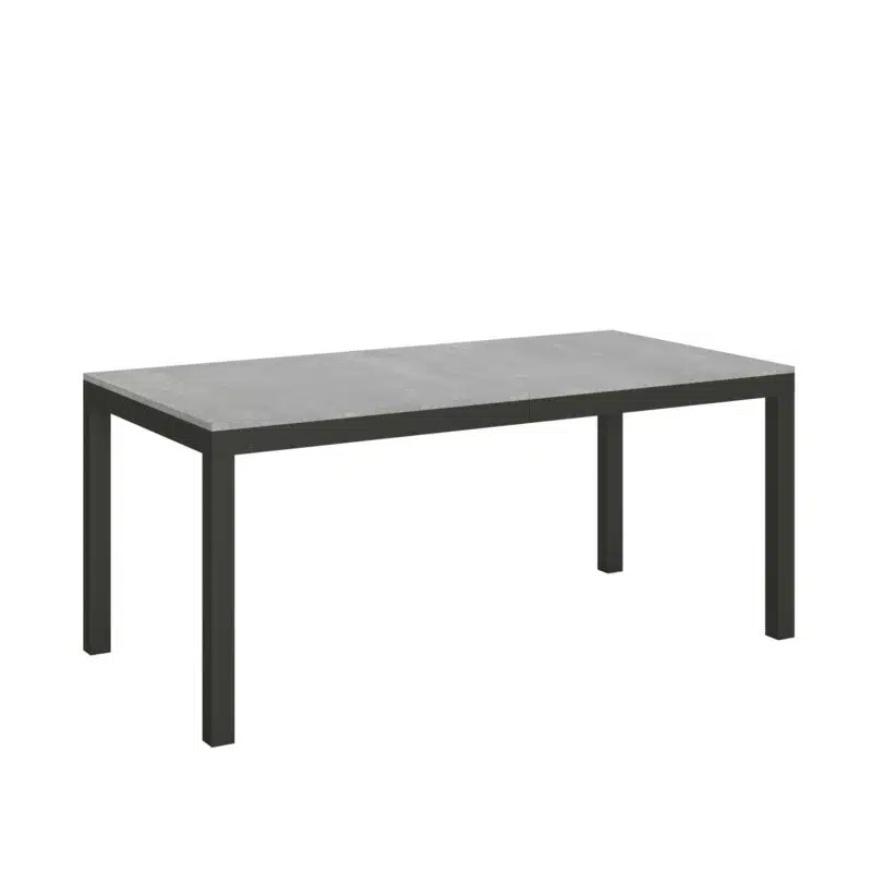 Tavolo allungabile 180/284x90 cm Everyday Evolution cemento telaio e gambe antracite - foto 1