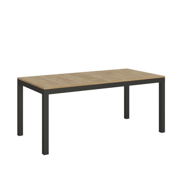 Tavolo allungabile 180/284x90 cm Everyday Evolution quercia natura telaio e gambe antracite