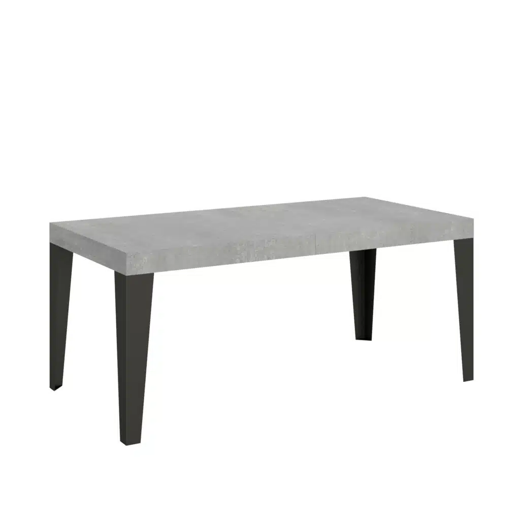 Tavolo allungabile 200/460x90 cm Flame cemento gambe antracite - foto 1