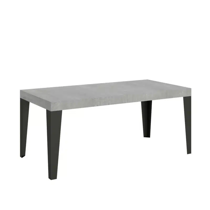 Tavolo allungabile 200/460x90 cm Flame cemento gambe antracite - foto 1